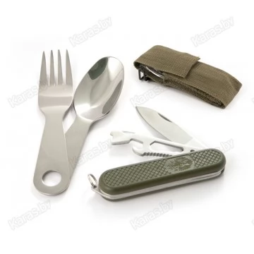 Набор походный COMFORTIKA (складн.нож+ложка+вилка) в чехле K5005